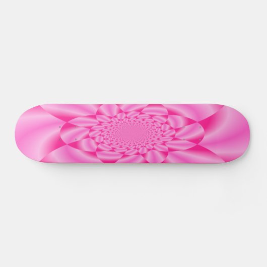 Pink Leaf Petal Skateboard (Horizontal)