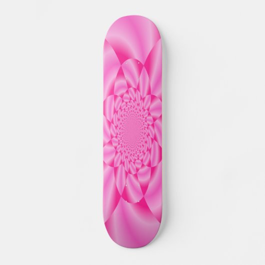 Pink Leaf Petal Skateboard (Vorderseite)