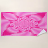 Pink Leaf Petal Strandtuch (Vorderseite)