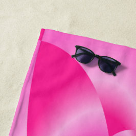 Pink Leaf Petal Strandtuch