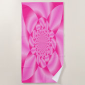 Pink Leaf Petal Strandtuch (Vorderseite)