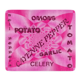Pink Leaf Petal - Veggies Cutting Board Schneidebrett