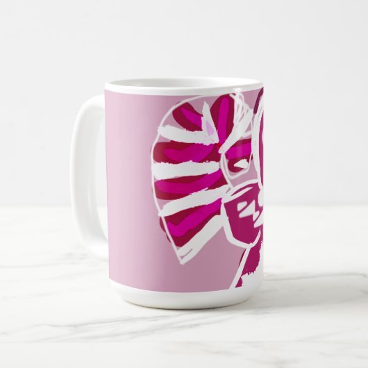 Pink-Lebkuchen Kaffeetasse (Vorderseite Links)