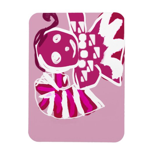 Pink-Lebkuchen Magnet (Vertikal)