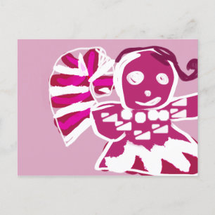 Pink-Lebkuchen Postkarte