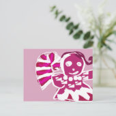 Pink-Lebkuchen Postkarte (Stehend Vorderseite)