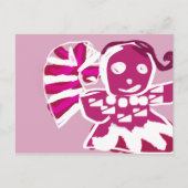 Pink-Lebkuchen Postkarte (Vorderseite)