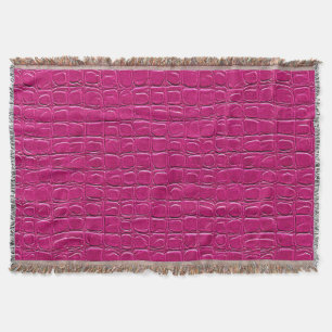 Pink-Leder-Effekt Decke