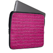 Pink-Leder-Effekt Laptopschutzhülle (Vorne Rechts)