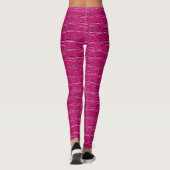 Pink-Leder-Effekt Leggings (Rückseite)