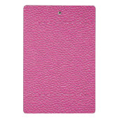 Pink-Leder-Effekt Mini Klemmbrett (Rückseite)