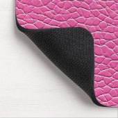 Pink-Leder-Effekt Mousepad (Ecke)