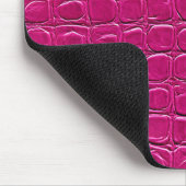 Pink-Leder-Effekt Mousepad (Ecke)