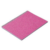 Pink-Leder-Effekt Notizblock (Linke Seite)