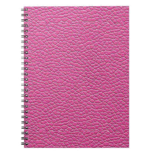 Pink-Leder-Effekt Notizblock (Vorderseite)