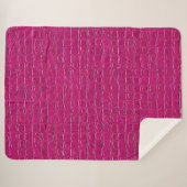 Pink-Leder-Effekt Sherpadecke (Vorderseite (Horizontal))
