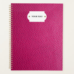 Pink-Leder-Planer Planer