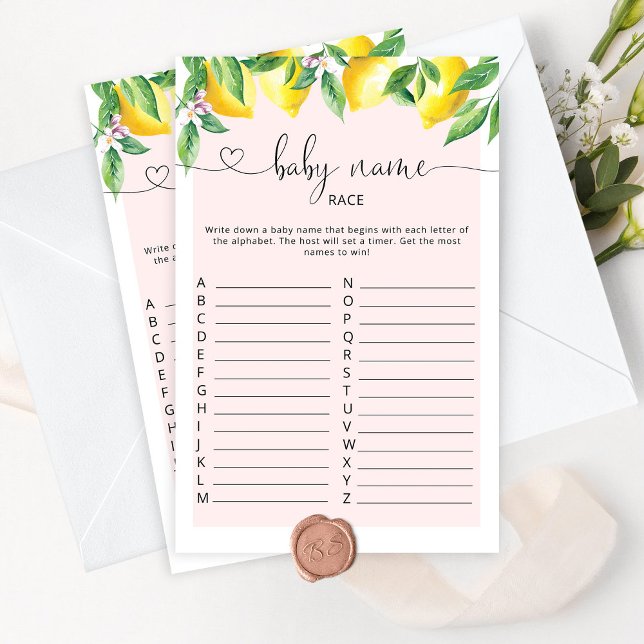 Pink lemon Baby name Race (Von Creator hochgeladen)