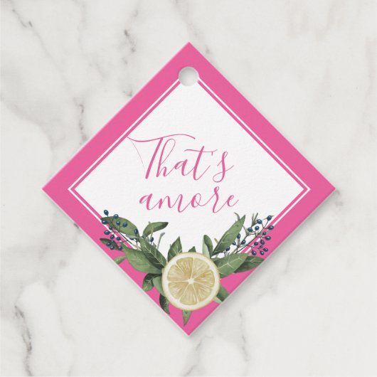 Pink Lemon Citrus Das ist eine weitere Gastgeschen Geschenkanhänger (Vorderseite)