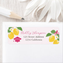 Pink Lemon Citrus Graduation Party