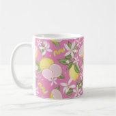 Pink Lemon Floral Citrus Tasse (Links)
