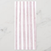 Pink Lemon Girls Baby Shower Menükarte (Rückseite)