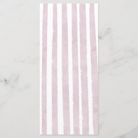 Pink Lemon Girls Baby Shower Menükarte (Rückseite)