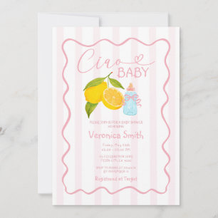 Pink Lemon Italien Ciao Kinderdusche Einladung