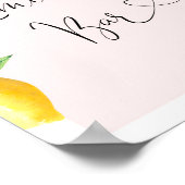 Pink Lemon Lemonade Bar Poster (Ecke)