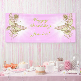 Pink Lemon Lime Butterfly Banner