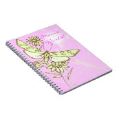 Pink Lemon Limon Butterfly Notebook Notizblock (Rechte Seite)