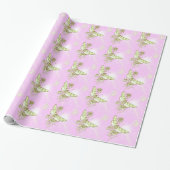 Pink Lemon Limon Butterfly Wrapping Paper Geschenkpapier (Ungerollt)