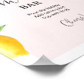 Pink Lemon Momosa Bar Poster (Ecke)