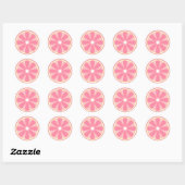 Pink Lemon Slice Sticker (Blatt)