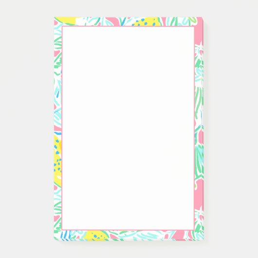 Pink Lemon Sticknotes Post-it Klebezettel (Vorderseite)