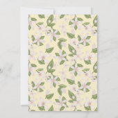 Pink Lemonade 1. Geburtstag Einladung (Rückseite)