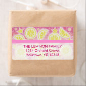 Pink Lemonade-Adressetikett Groß-Text (Insitu)