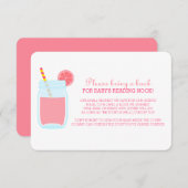 Pink Lemonade Babydusche Buchungsanfrage Begleitkarte (Vorne/Hinten)