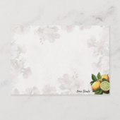 Pink Lemonade Basic Blank Reecicard Begleitkarte (Rückseite)