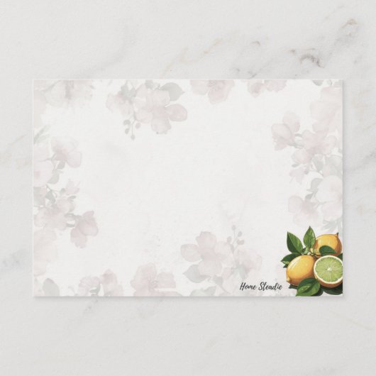 Pink Lemonade Basic Blank Reecicard Begleitkarte (Rückseite)