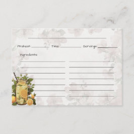 Pink Lemonade Basic Rezept Card Begleitkarte