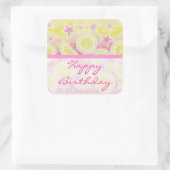 Pink Lemonade 'Birthday' Aufkleber (Tasche)