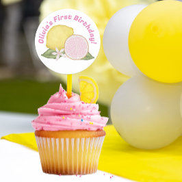 Pink Lemonade Birthday Gefallen Sticker