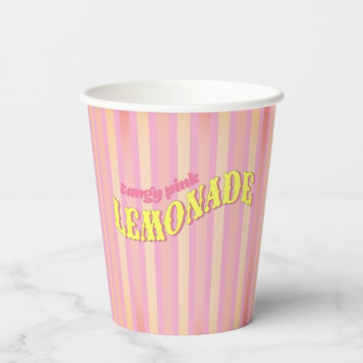 Pink Lemonade Birthday Pappbecher (Rückseite)