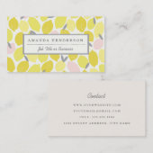 Pink Lemonade Business Cards Visitenkarte (Vorne/Hinten)