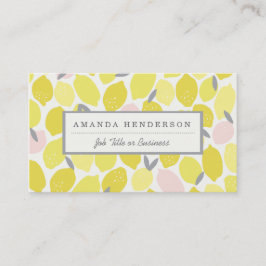Pink Lemonade Business Cards Visitenkarte