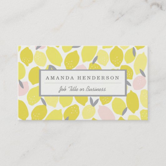 Pink Lemonade Business Cards Visitenkarte (Vorderseite)