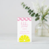 Pink Lemonade Business oder Contact Cards Visitenkarte (Stehend Vorderseite)
