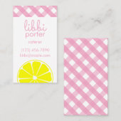 Pink Lemonade Business oder Contact Cards Visitenkarte (Vorne/Hinten)