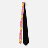 Pink Lemonade Citrus Graphic Retro Neck Tie Krawatte (Rückseite)